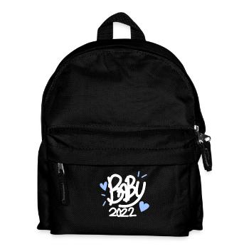 Baby 2022 Schwanger - Kinder Rucksack - Schwarz - Vorne