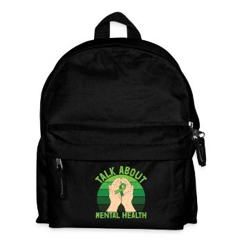 Parlez de santé mentale - Sac à dos Enfant - noir - Devant