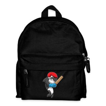 Bat-shirt de cricket de cricket de cricket de l’épaulard - Sac à dos Enfant - noir - Devant