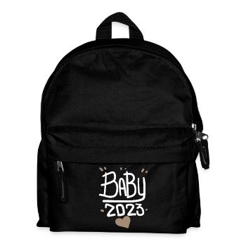 Grossesse Bébé enceinte 2023 - Sac à dos Enfant - noir - Devant