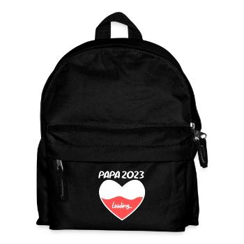 Papa 2023 - Vater 2023 loading - Kinder Rucksack - Schwarz - Vorne