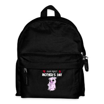 Cadeau de fête des mères - Notre première fête des mères - Sac à dos Enfant - noir - Devant