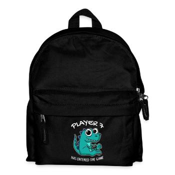 Spieler 7 hat das Spiel Betreten Baby - Kinder Rucksack - Schwarz - Vorne