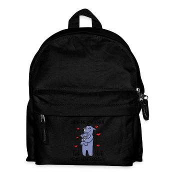 Tante und Nichte Liebe Nashorn Geschenk - Kinder Rucksack - Schwarz - Vorne
