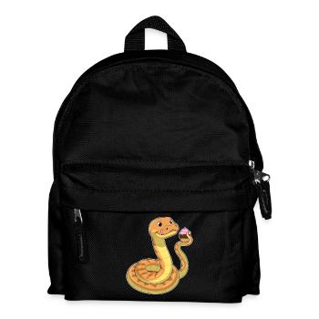 Schlange Muffin - Kinder Rucksack - Schwarz - Vorne