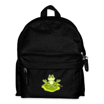 Frog Yoga Fitness Meditation - Kids' Backpack - black - Front
