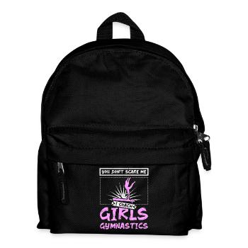 You don't scare me I coach girls gymnastics - Kinder Rucksack - Schwarz - Vorne