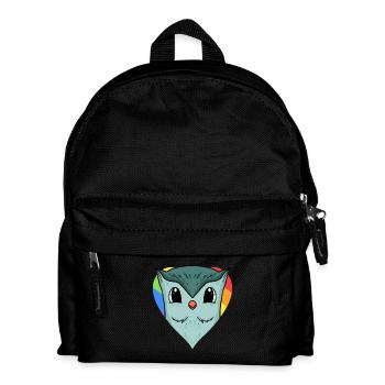 Owl Lgbt Rainbow Couleurs - Sac à dos Enfant - noir - Devant