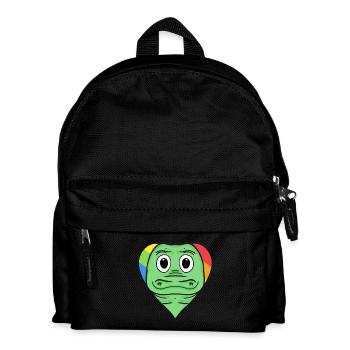 Crocodile Lgbt Rainbow Couleurs - Sac à dos Enfant - noir - Devant