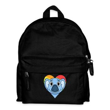LGBT Animal Koala Rainbow - Kids' Backpack - black - Front