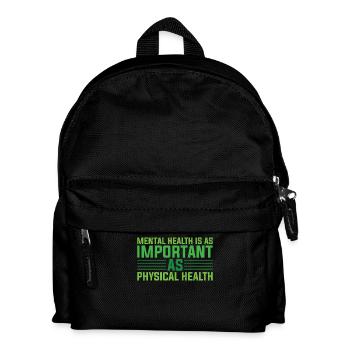 Psychische Gesundheit Mentale Stabilität - Kinder Rucksack - Schwarz - Vorne