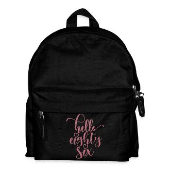 Hello Eighty Six Cute 86 Years Old Birthday - Kids' Backpack - black - Front