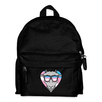 Transgender Transsexuell Ziege Geschenk - Kinder Rucksack - Schwarz - Vorne