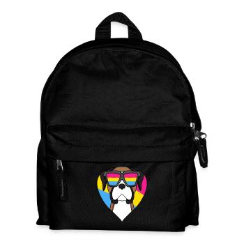 Pantalon allemand Boxer Dog Gift - Sac à dos Enfant - noir - Devant