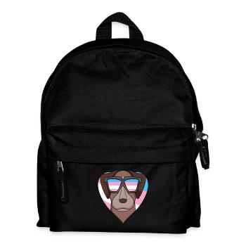 Transgender Transsexual Pointer Dog Gift - Kids' Backpack - black - Front