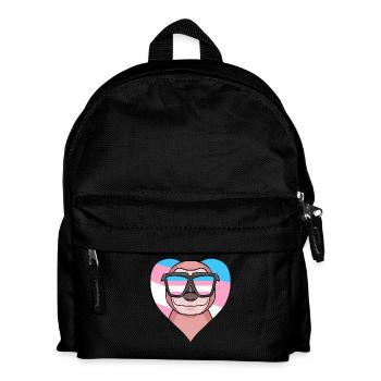 Transgender Transsexuell Faultier Geschenk - Kinder Rucksack - Schwarz - Vorne