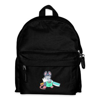 Rasoir de coiffeur de souris - Sac à dos Enfant - noir - Devant