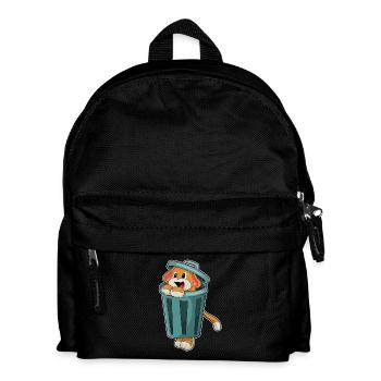Dog Trash Can - Kids' Backpack - black - Front