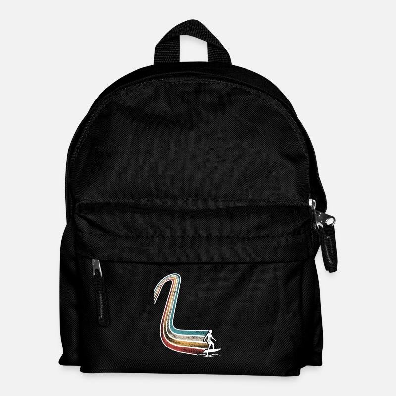 Hydrofoil Surfing Surf Surfer Hydrofoil Surfen - Kids' Backpack - black