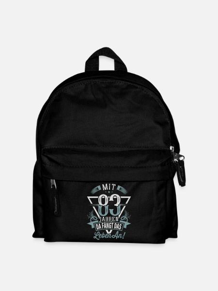 83. Geburtstag Da Fängt Das Leben An - Kinder Rucksack - Schwarz
