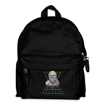 Socrate Philosophe grec moderne - Sac à dos Enfant - noir - Devant