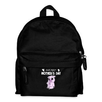 Cadeau de fête des mères - Notre première fête des mères - Sac à dos Enfant - noir - Devant
