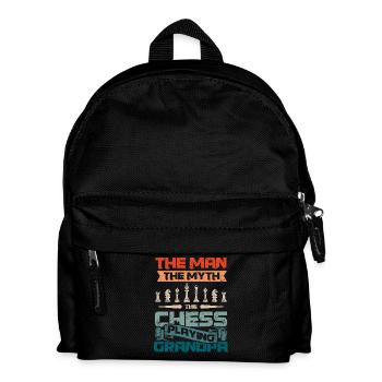 The man the myth the chess playing grandpa - Kids' Backpack - black - Front