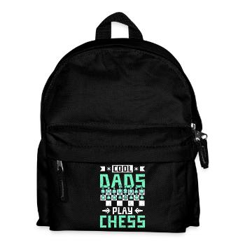 les papas sympas jouent aux échecs - Sac à dos Enfant - noir - Devant