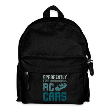 Apparently I lkie Rc cars - Kids' Backpack - black - Front