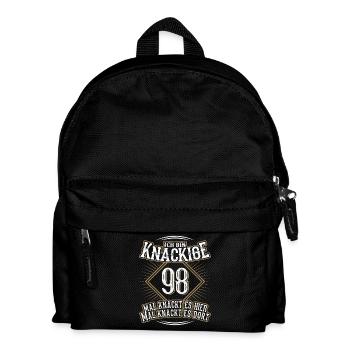 98. Geburtstag Lustig Geschenk - Kinder Rucksack - Schwarz - Vorne