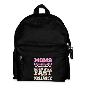 Moms taxi service - Kinder Rucksack - Schwarz - Vorne