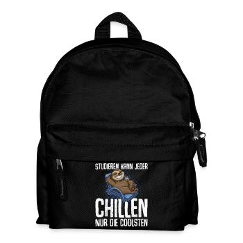 Studieren Kann Jeder Chillen Nur Die Coolsten - Kinder Rucksack - Schwarz - Vorne