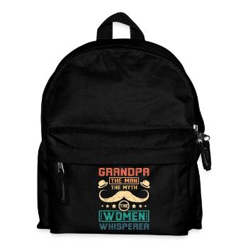 Grandpa the women whisperer - Kids' Backpack - black - Front