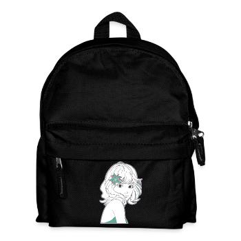 Manga Girl Anime - Kids' Backpack - black - Front
