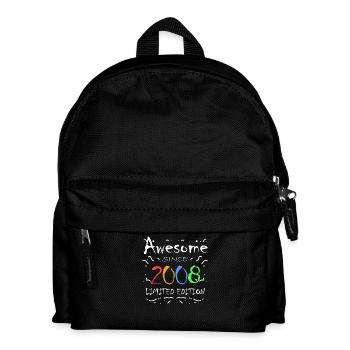 Jahrgang 2008 - Fantastisch seit 2008 - Kinder Rucksack - Schwarz - Vorne