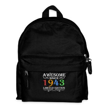 1943 - Jahrgang 1943 - Fantastisch seit 1943 - Kinder Rucksack - Schwarz - Vorne