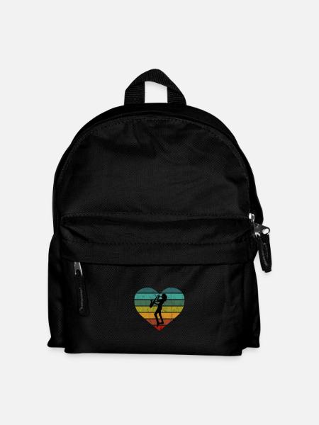 Ich liebe Saxophon und Saxophonistin - Kinder Rucksack - Schwarz