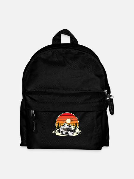 Camping Camper Campen - Kinder Rucksack - Schwarz
