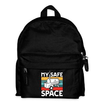 Mein Sicherer Grillplatz - Kinder Rucksack - Schwarz - Vorne