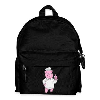 Cuisinier Chef Cuisinier Chapeau - Sac à dos Enfant - noir - Devant