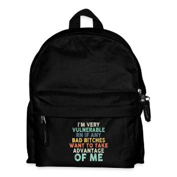 Je suis très vulnérable IA - Sac à dos Enfant - noir - Devant
