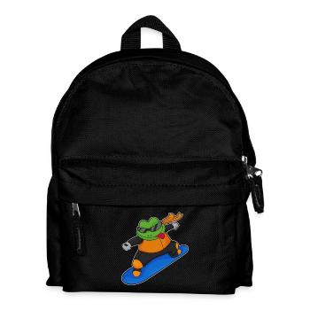 Frog Snowboarder Snowboard - Kids' Backpack - black - Front