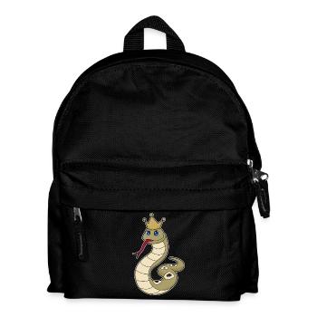 Schlange Krone - Kinder Rucksack - Schwarz - Vorne