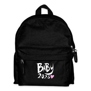 Baby 2023Tochter Schwanger 2023 Schwangerschaft - Kinder Rucksack - Schwarz - Vorne