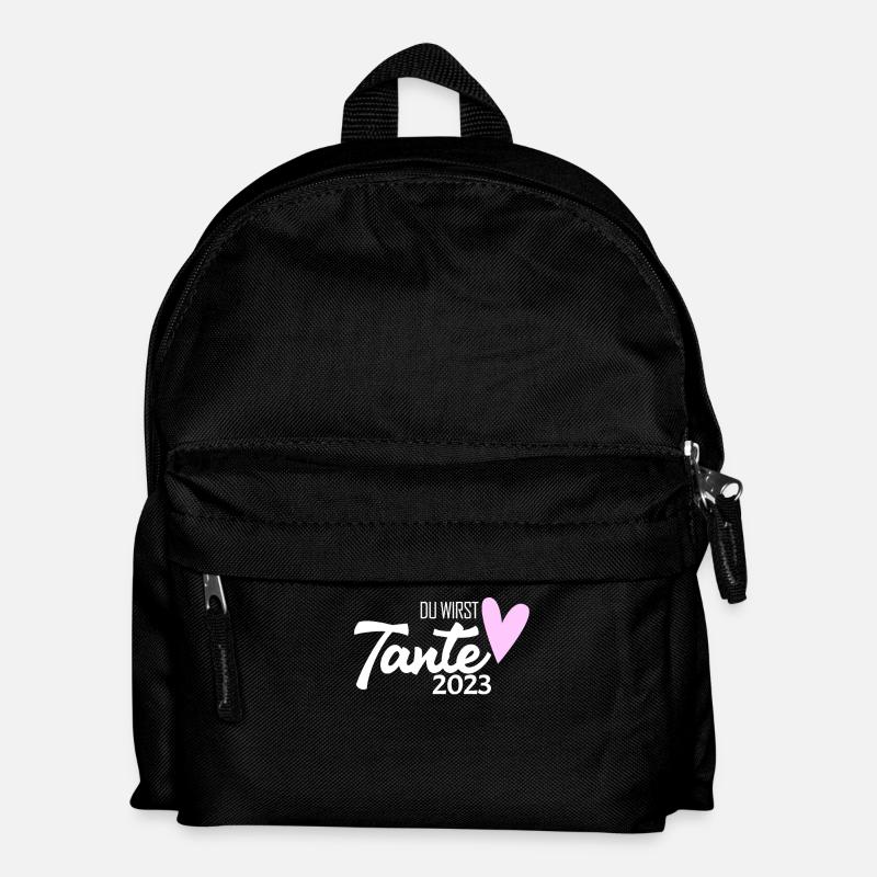 Tante 2023 - Tante werden - Kinder Rucksack - Schwarz