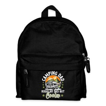 Camping Papa Camper Campen - Kinder Rucksack - Schwarz - Vorne