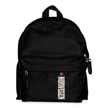 Norwegen - Kinder Rucksack - Schwarz - Vorne