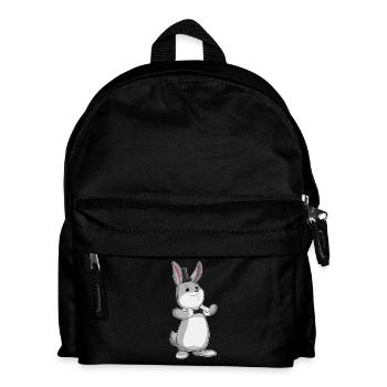 Hase Gentleman Zylinder - Kinder Rucksack - Schwarz - Vorne