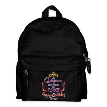 Une reine est née en 1983 - 40 ans anniversaire - Sac à dos Enfant - noir - Devant