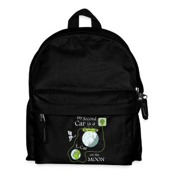 Voiture électrique sur la lune - Sac à dos Enfant - noir - Devant